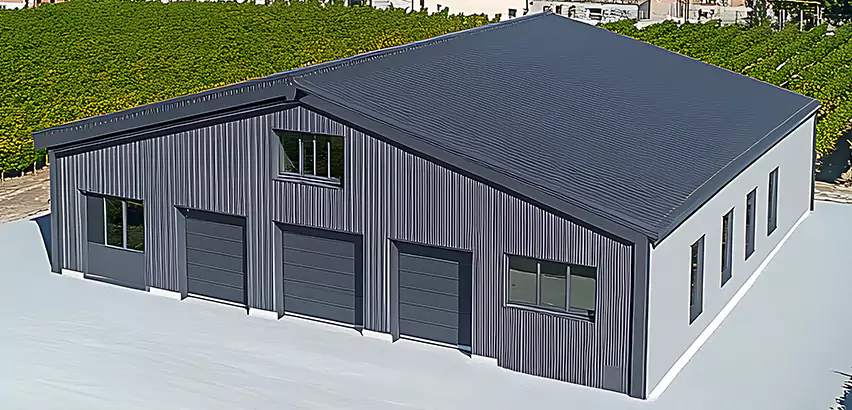 Corrugated Garage Roof Repair in Tinley Park