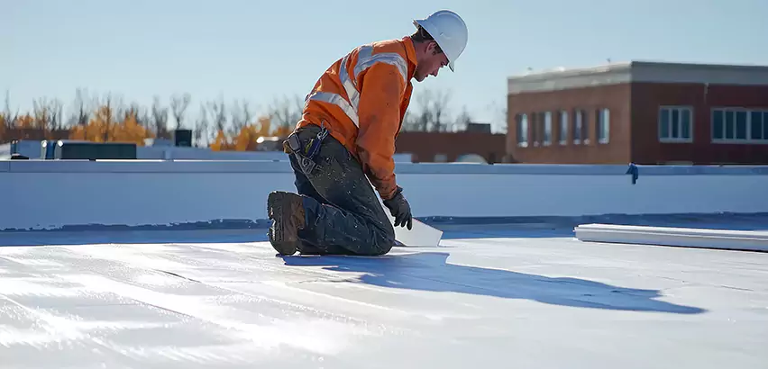 Flat Roof Drain Installation in Tinley Park