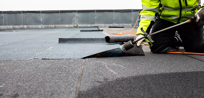 Residential Flat Roof Repair in Tinley Park