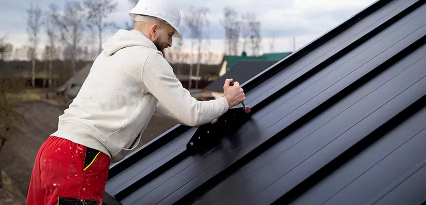 Tin Roof Ridge Cap Installation in Tinley Park