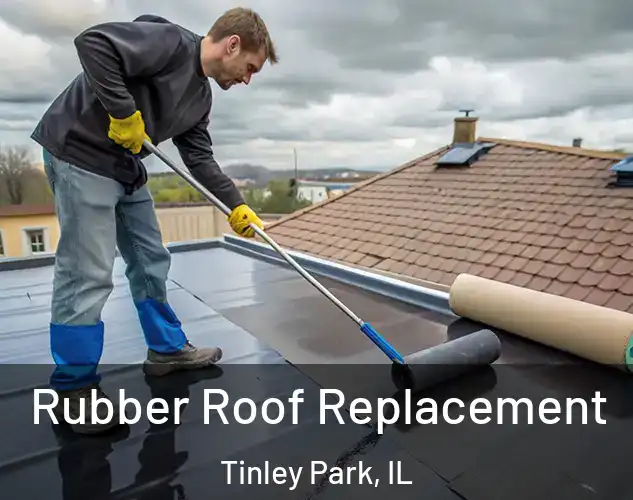  Rubber Roof Replacement Tinley Park, IL